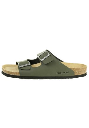 GRADO - Pantolette flach - olive