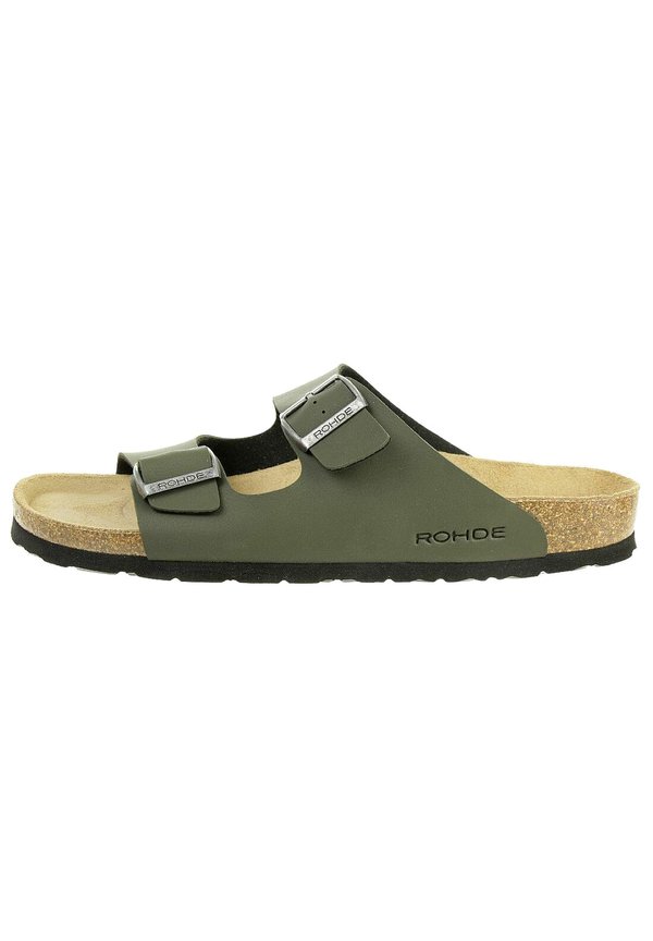 GRADO - Pantolette flach - olive