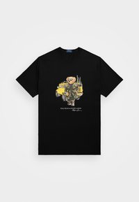 POLO BEAR JERSEY T-SHIRT - Print T-shirt - black