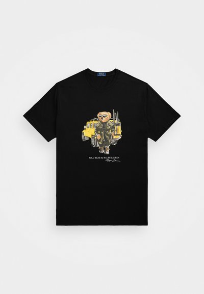 Polo Ralph Lauren Big & Tall POLO BEAR JERSEY T-SHIRT - Majica kratkih rukava s printom - black