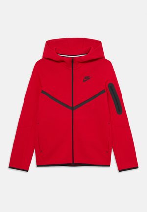 UNISEX - Mikina s kapucňou - red/black