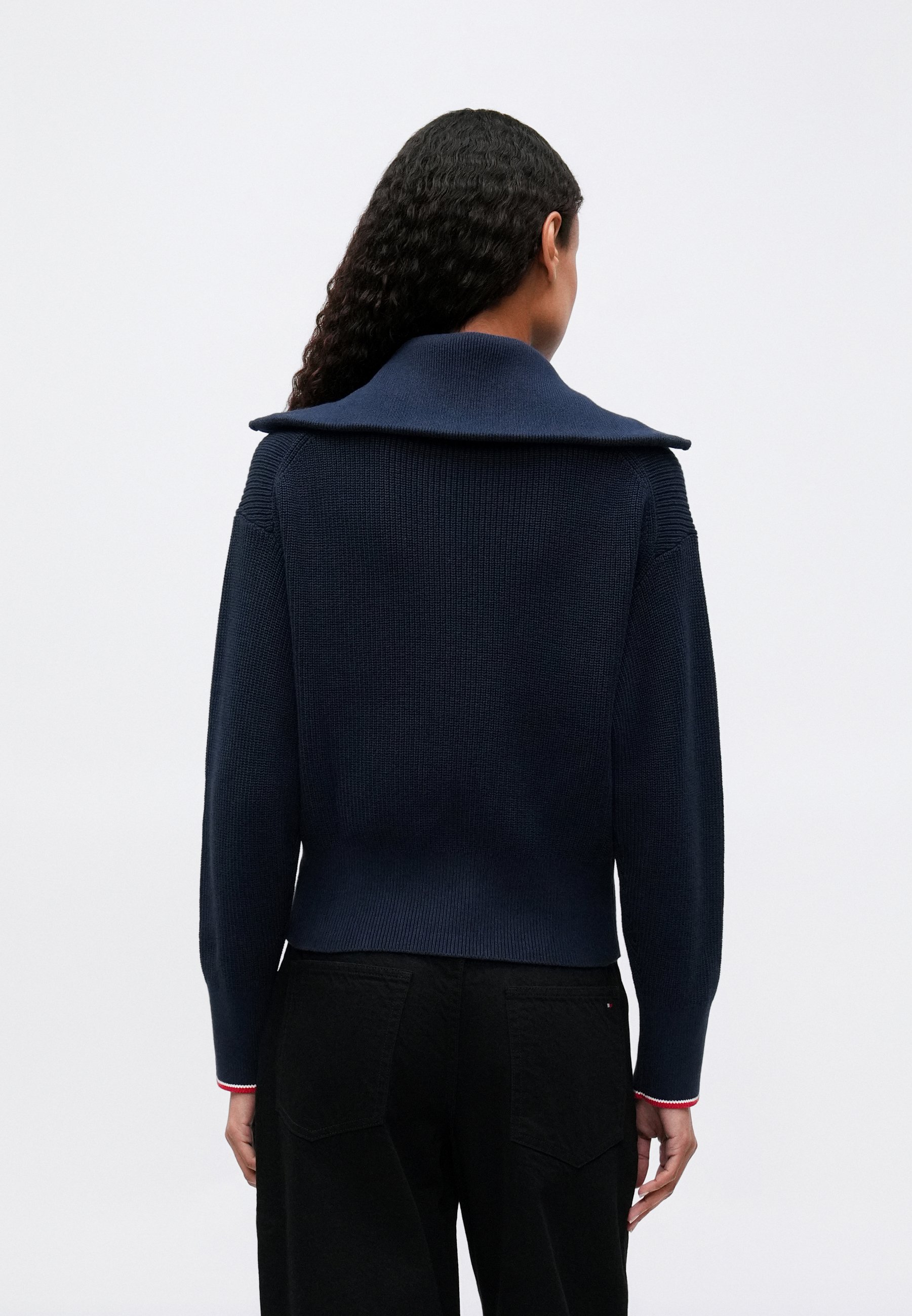 Tommy Hilfiger FULL ZIP CARDIGAN - Cardigan - dark night navy