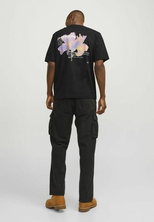 JCOSTAGGER TEE SS CREW NECK - T-shirt con stampa - black