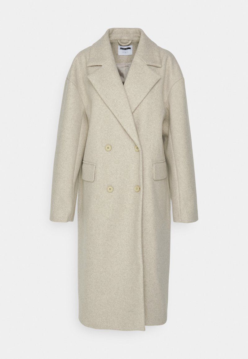 Noisy May NMODETTE LONG JACKET - Classic coat - safari melange 