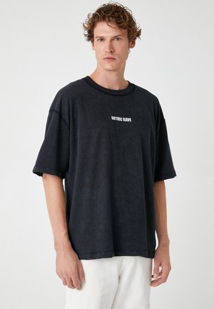 Koton T-shirts print - anthracite