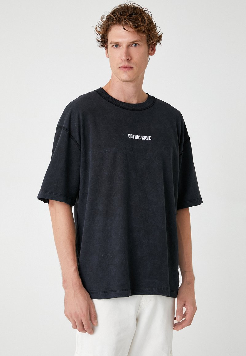 Koton T-shirts print - anthracite