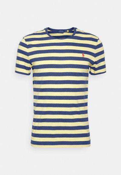 Polo Ralph Lauren SSCNCMSLM2-SHORT SLEEVE-T-SHIRT - T-shirt estampada - yellow/light navy