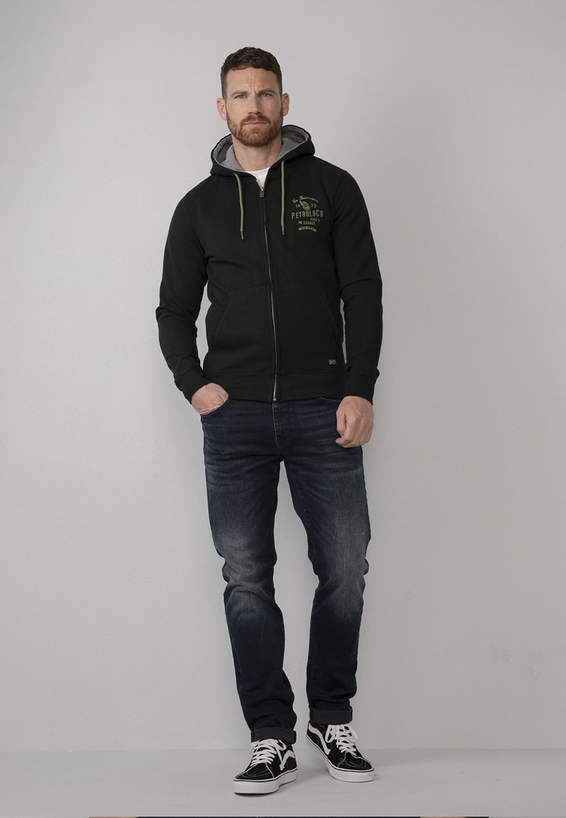 Herren Kapuzenpullover | Petrol Industries Sweatjacke black/schwarz - WW76013 Herren Kapuzenpullover | Petrol Industries Sweatjacke black/schwarz - WW76013