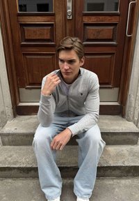 U.S. Polo Assn. OSCAR  - Jaka ar rāvējslēdzēju - greymelange