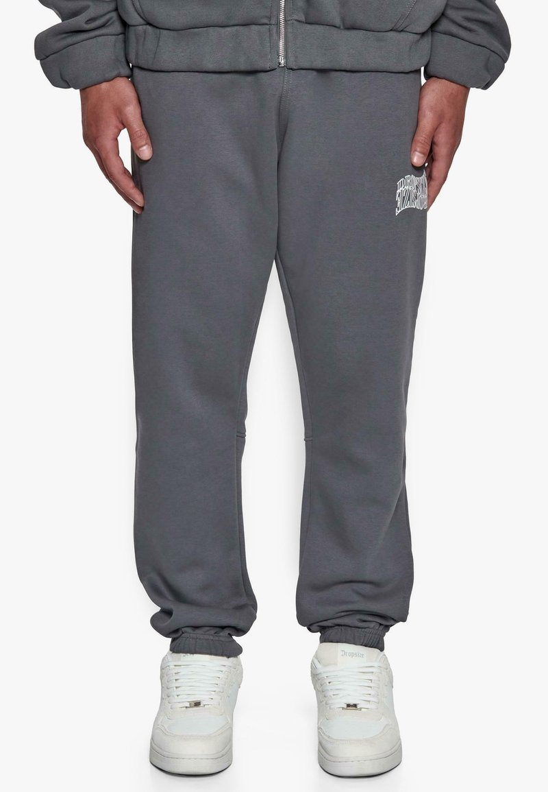 Dropsize HEAVY MIRRORED LOGO JOGGER - Tracksuit bottoms - grey