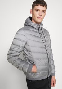Armani Exchange JACKET - Casaco de penas - melange grey/navy