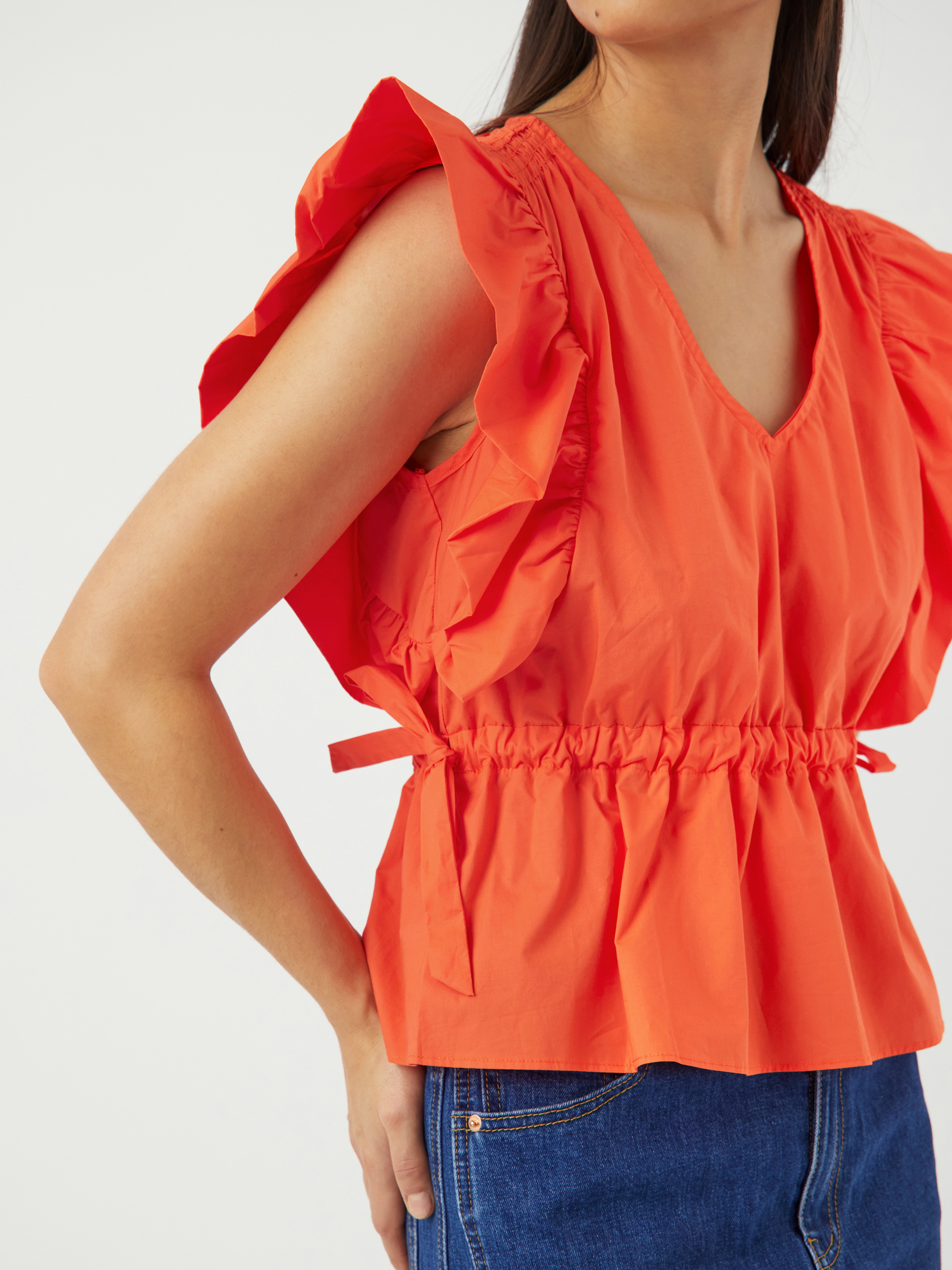 売れ筋商品|||ヤス シャツ レディース トップス YASCIRA - Blouse - cherry tomato Yascira Top Cherry Tomato - YAS - Image AS