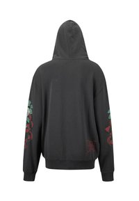 Ed Hardy TRUE SNAKE HOODIE - Sweatjacke - charcoal