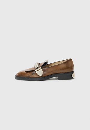 BLUEMARBLE BRUSHED LOAFERS - Slip-ons - brown