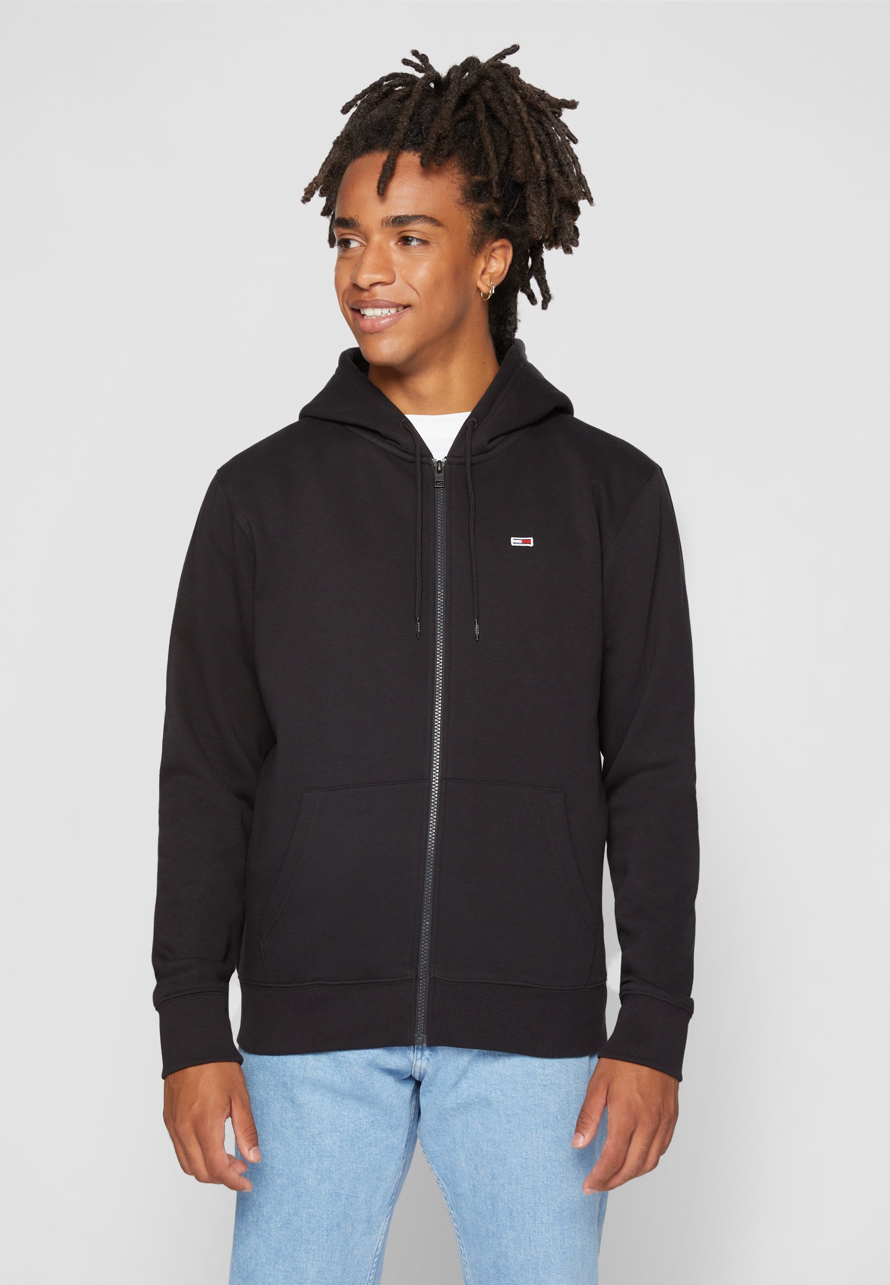 Tommy Jeans Black Zip Through Hoodie
