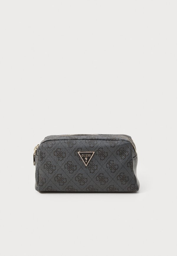 ZAMIRA DOUBLE ZIP - Wash bag - coal logo