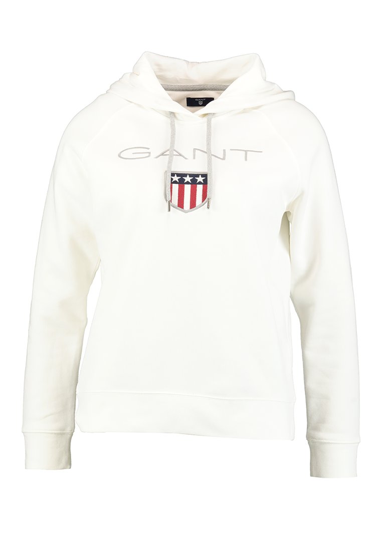 gant shield hoodie eggshell