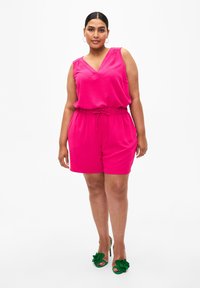 Zizzi MIT TASCHEN UND ELASTISCHEM BUND - Shorts - pink peacock