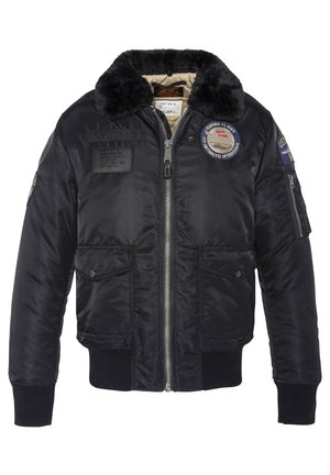 PATCHED - Giubbotto Bomber - noir