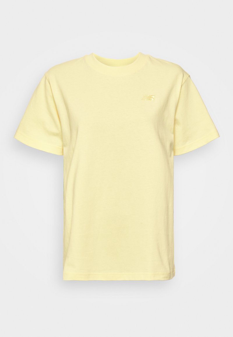 New Balance T-shirt basic geel gemêleerd