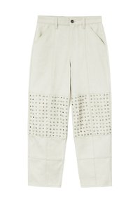 ESIODO - Traperice ravnih nogavica - fog beige