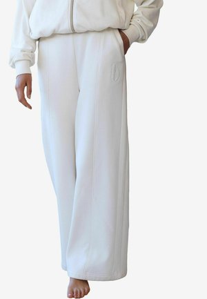 REGULAR FIT - WIDE JOGGERS  - Hlače - cream