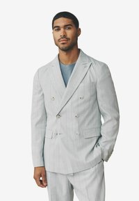 REGULAR FIT - DOUBLE BREASTED WIDE STRIPE - Sako - light grey