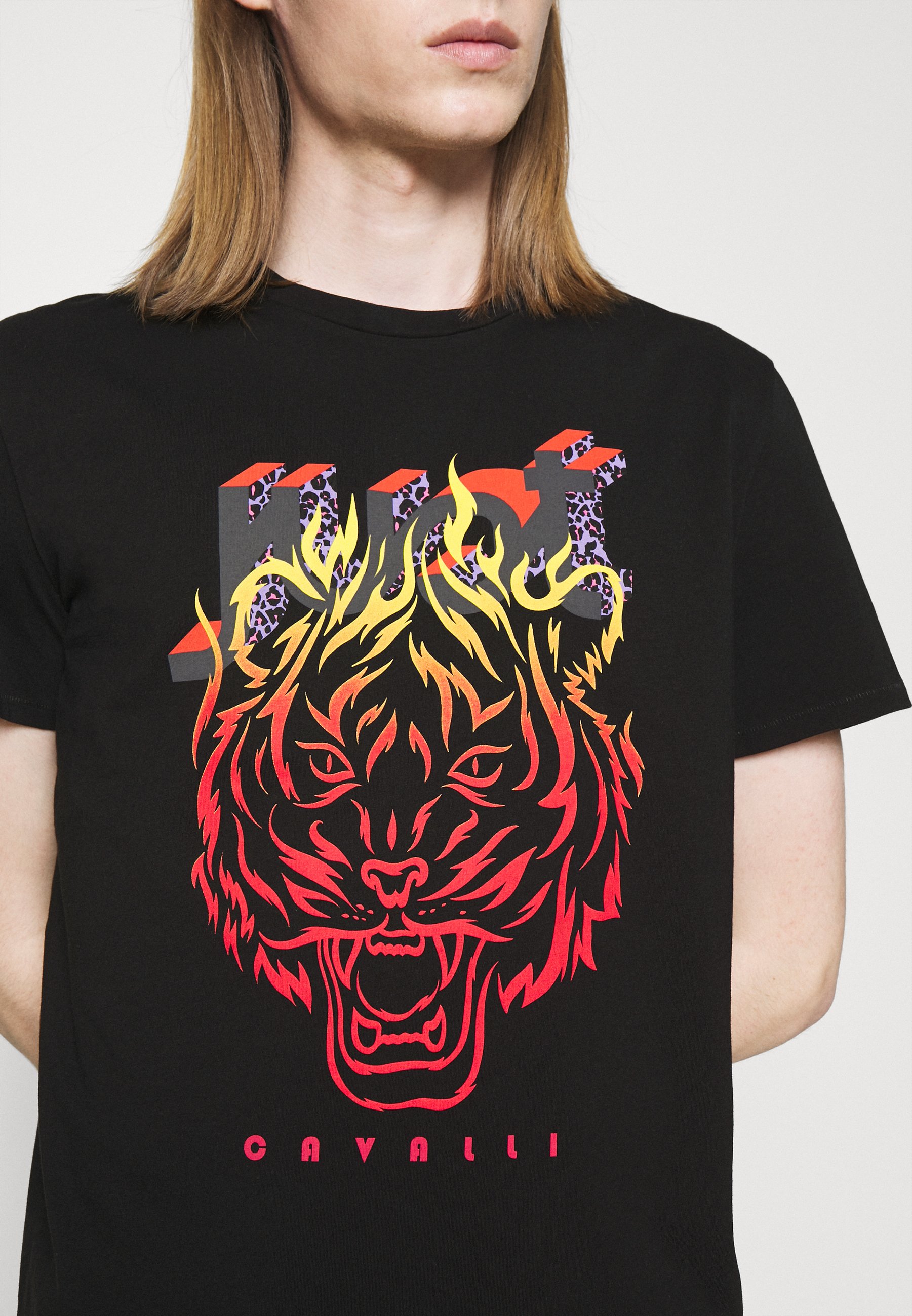 just cavalli t shirt mens black