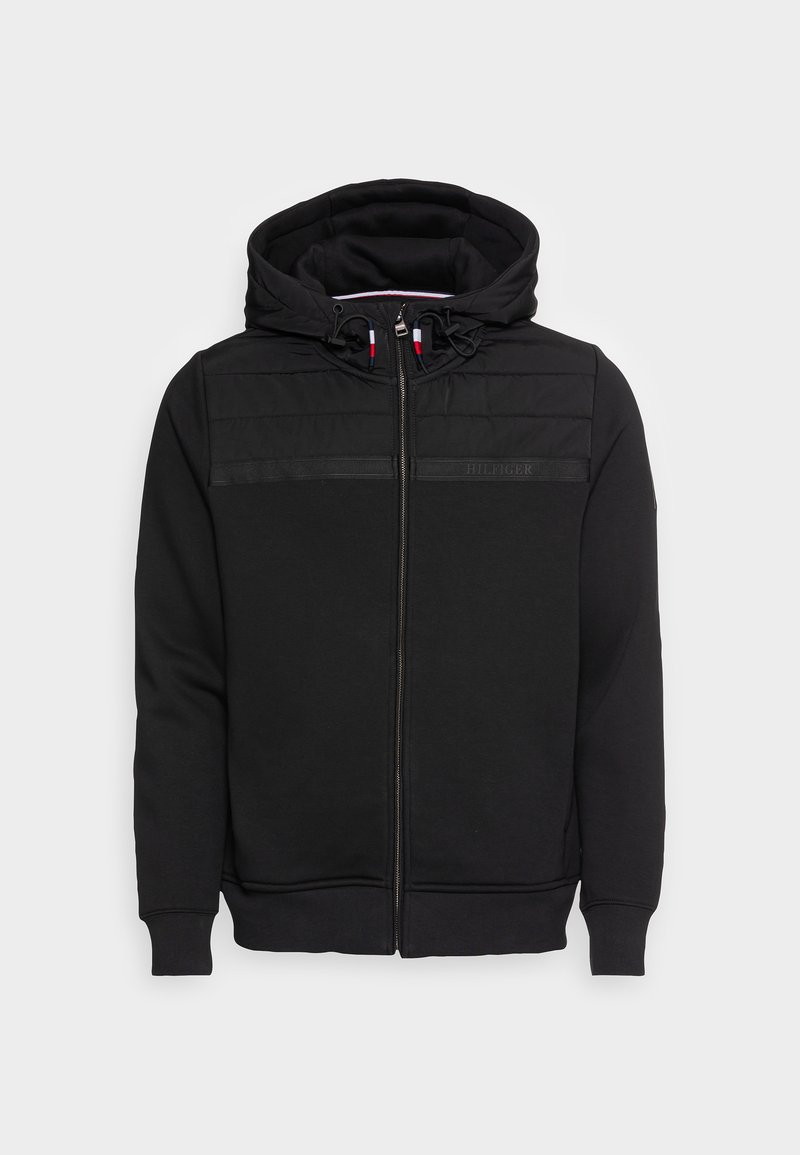 Tommy hilfiger tape hoodie black Clearance