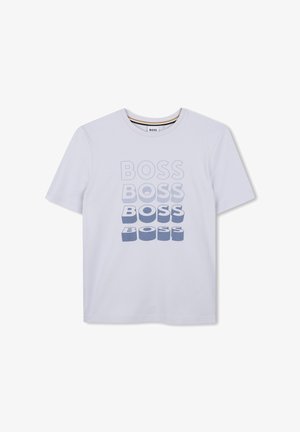 BOSS Kidswear, KID & TEEN SHORT SLEEVES TEE-SHIRT - Camiseta estampada - bleu tendre