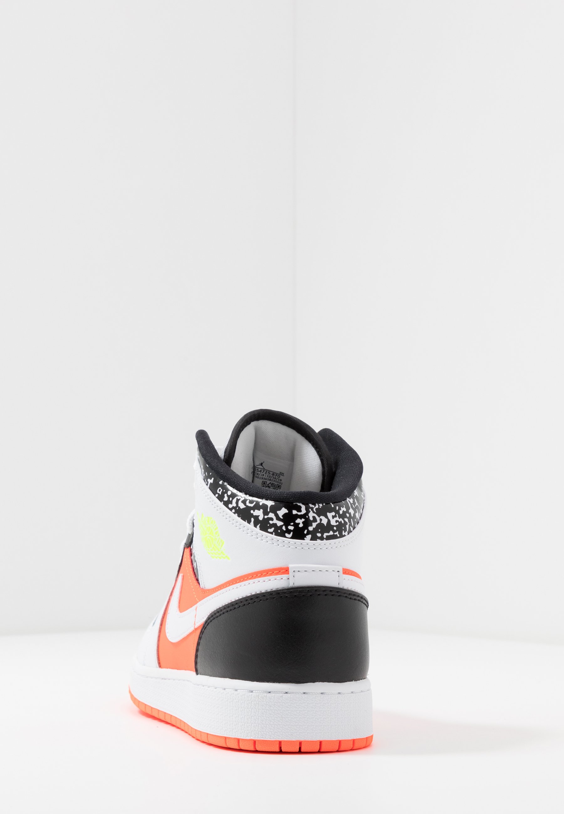 Jordan AIR 1 MID UNISEX - Basketbalschoenen - hyper  crimson/volt/white/black/Geel - Zalando.nl