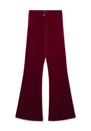 LUNGO TINTA UNITA - Stoffhose - rosso vivo