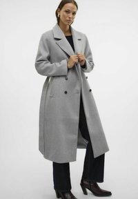 Vero Moda VMNORR - Trenchcoat - light grey melange