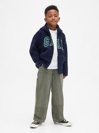 GAP KIDS VINTAGESOFT LOGO ZIP HOODIE - Felpa con cappuccio - navy uniform