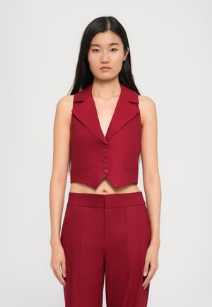 DONNA VEST - Vest - dark cherry