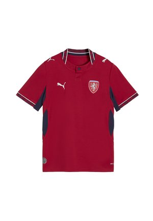 TSCHECHIEN 2026 HEIMTRIKOT - Fodboldtrøjer - dark cherry- navy