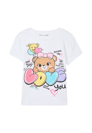 T-shirt con stampa - bianco ottico
