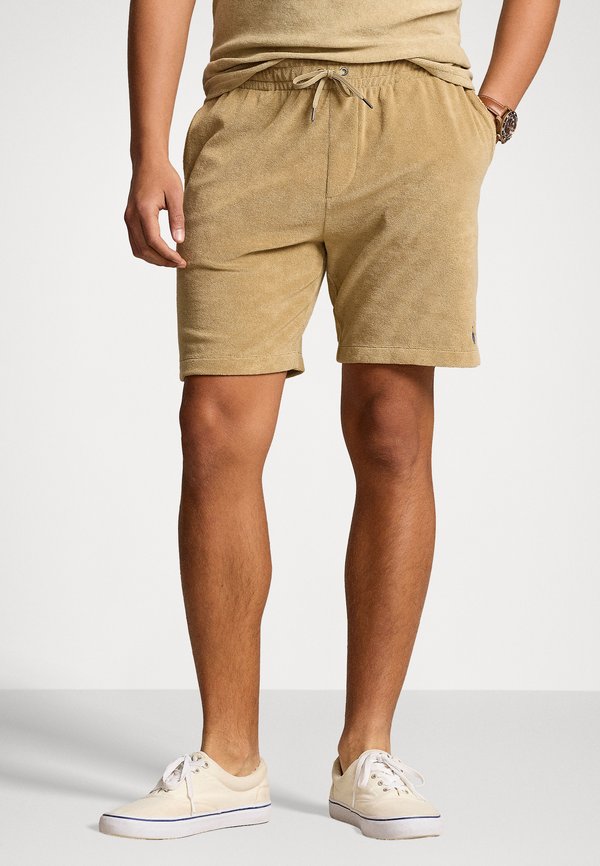 TERRY DRAWSTRING SHORT - Tracksuit bottoms - coastal beige