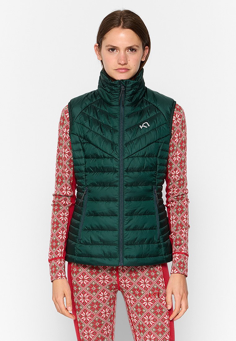 Kari Traa Bodywarmer donkergroen Kari Traa Bodywarmer donkergroen