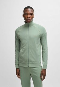 BOSS MIX&MATCH - Sweater met rits - light green