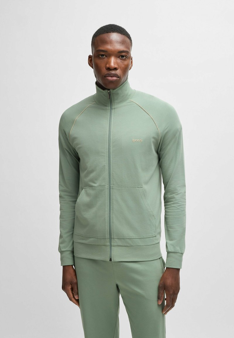 BOSS MIX&MATCH - Sweater met rits - light green