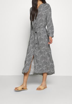 Shirt dress - mottled black