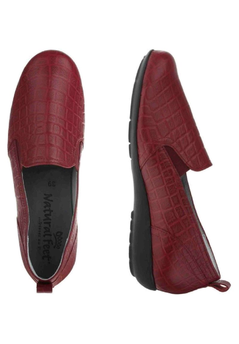 Damen Halbschuhe | Natural Feet Slipper rot/dunkelrot - XS79273 Damen Halbschuhe | Natural Feet Slipper rot/dunkelrot - XS79273