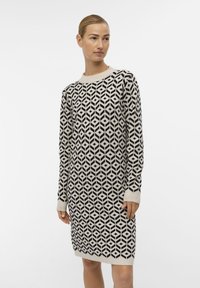 Object OBJRAY DRESS - Strikkjoler - silver gray