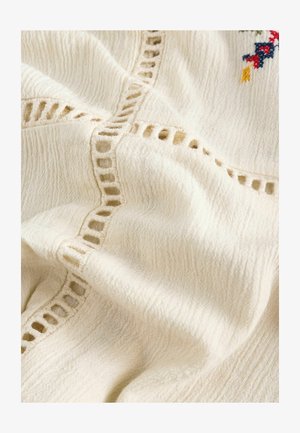 Next Košile - cream floral embroidered
