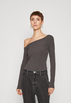 ONLY ONLBIANCA OFF SHOULDER - Μπλούζα με μακριά μανίκια - asphalt