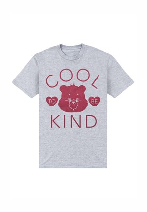 CARE BEARS TENDERHEART COOL TO BE KIND FLOCK - Camiseta estampada - heather grey