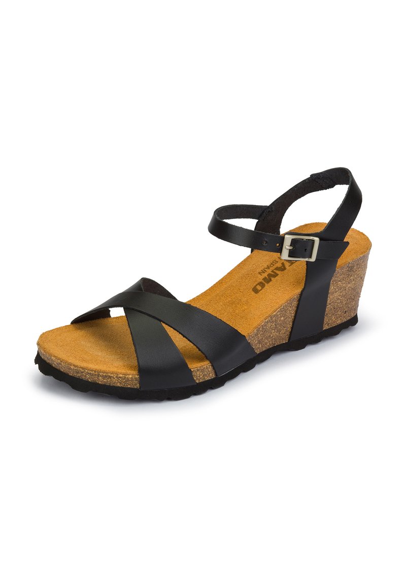Damen Sneaker | Meröhe Keilsandalette black/schwarz - IX29906 Damen Sneaker | Meröhe Keilsandalette black/schwarz - IX29906