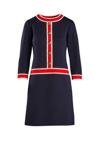 MAURIZIA - Jumper dress - blu panna rosso