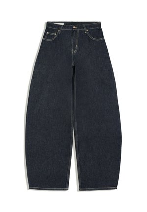 Bershka, HIGH-WAIST - BARREL JEANS - Jeans baggy - royal blue